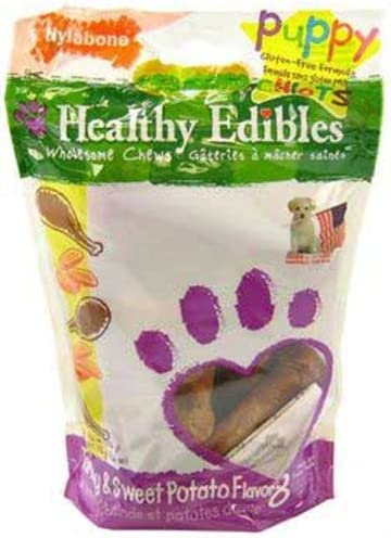 NYLABONE Healthy Edibles Puppy Sweet Potato/Turkey Petite Chews, 8 Count